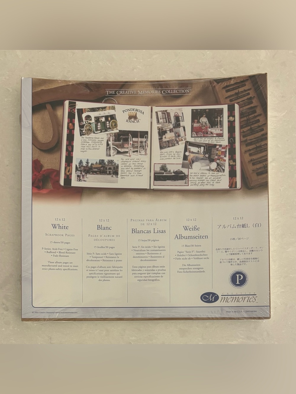 Creative Memories Refill White Pages RCM-12